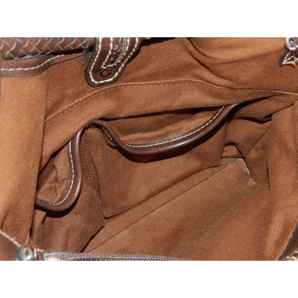 Fossil Multicolor Floral Patchwork Boho Satchel P… - image 8